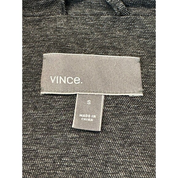 Vince Hooded Full Zip Parka Jacket Men’s Size S Black Snap Zip Pockets MSRP $645 - Picture 7 of 14